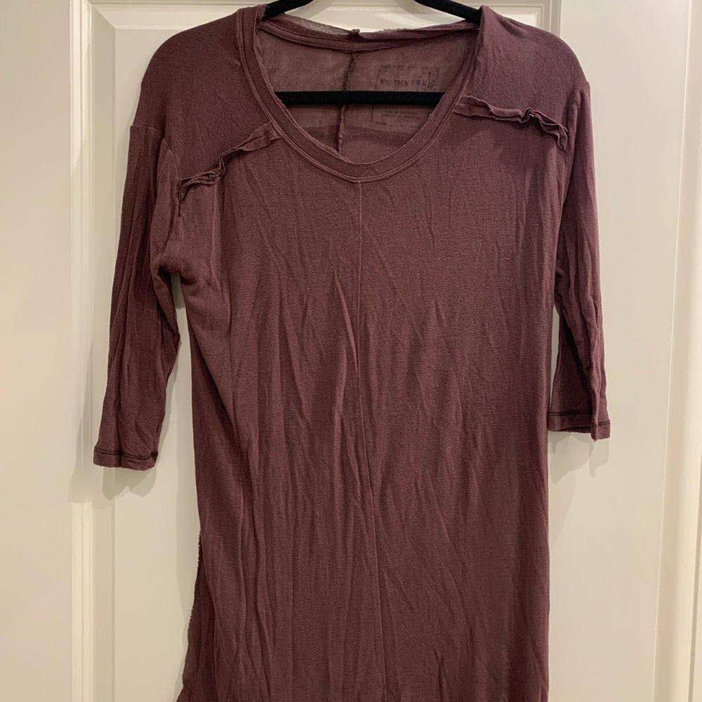 Free People Quarter Sleeved T-shirt